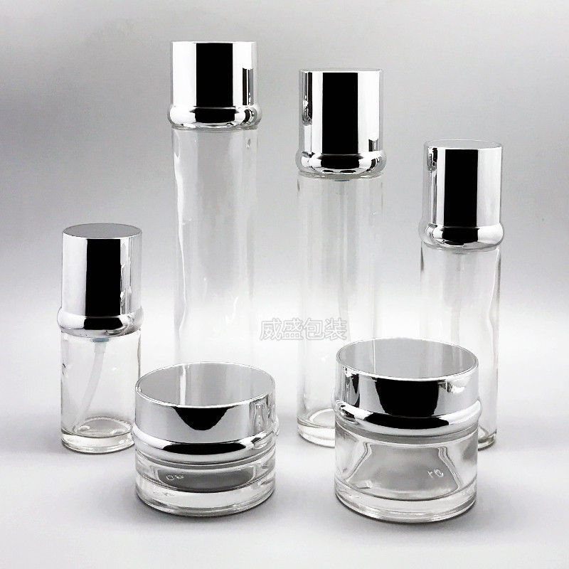 化妝品玻璃瓶新款 高檔套裝瓶子現貨(圖3)